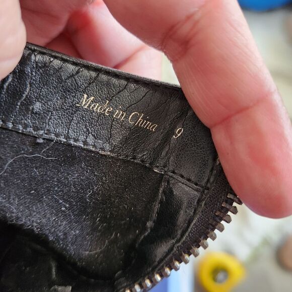 Dolce vita black leather bootie mixed finish leather - Picture 12 of 13